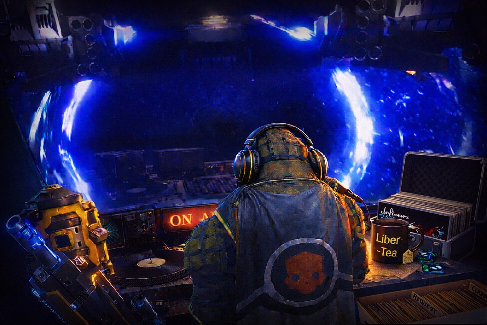 Creek Radio DJ broadcasting live from the station